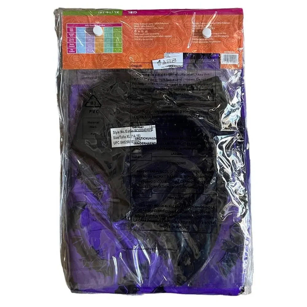 NEW Wonderland Costumes Little Batty Bat Halloween Costume XL 14-16